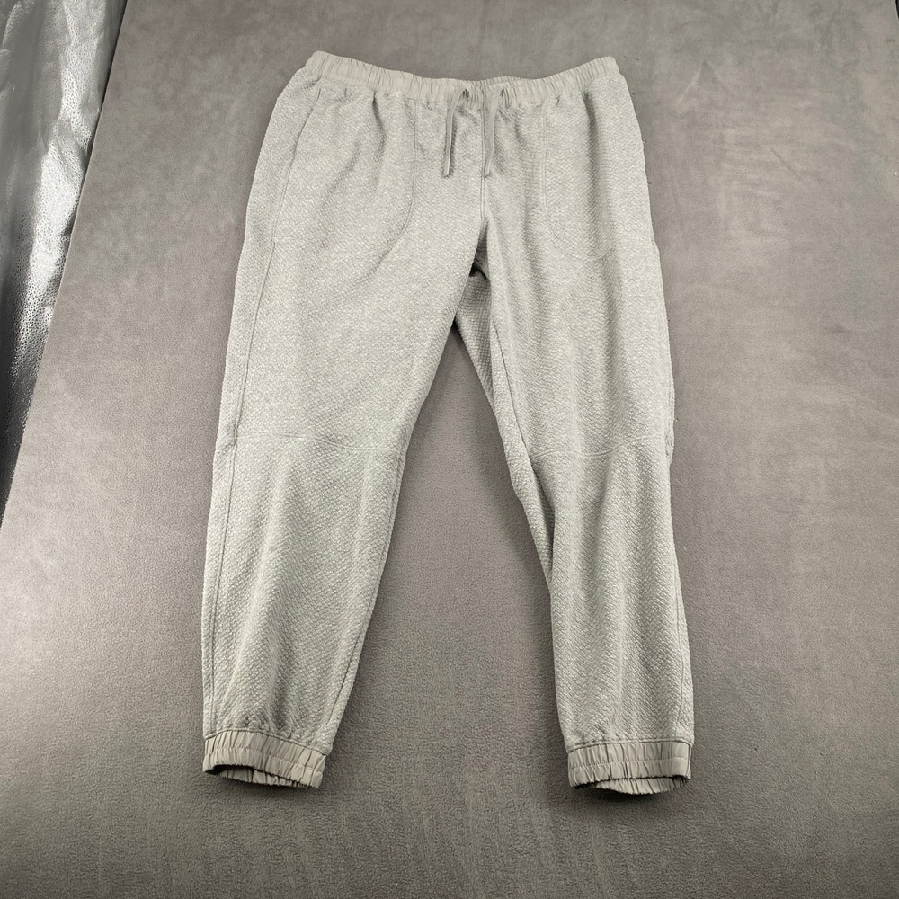 Bearbottom Loft Joggers sz XXL Gray Textured Fleece Sweatpants Drawstring Pocket